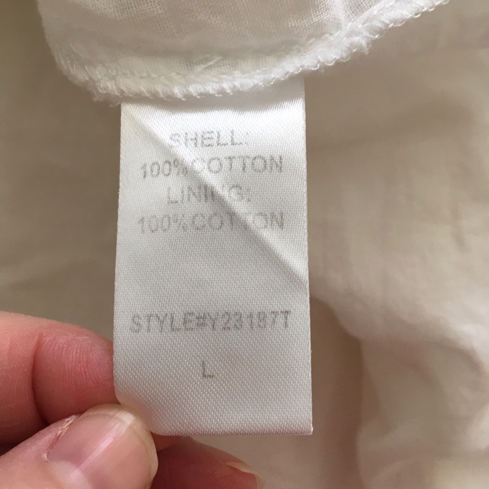 Tuckernuck Pomander Place Kenzo dress in white Swiss dot L - Picture 12 of 12
